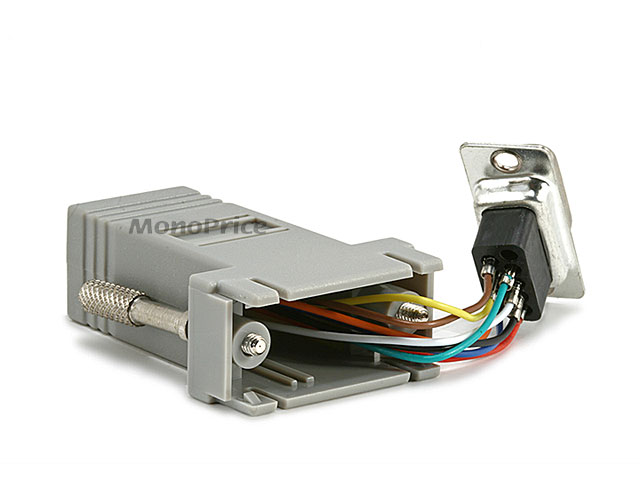 Male serial over Cat5E connector DB9M/RJ-45 – SSI db9 serial to cat5 rj45 wiring diagram 